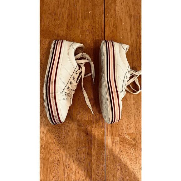 Zara White Platform Sneakers Kids Size 1.5 - Picture 3 of 12